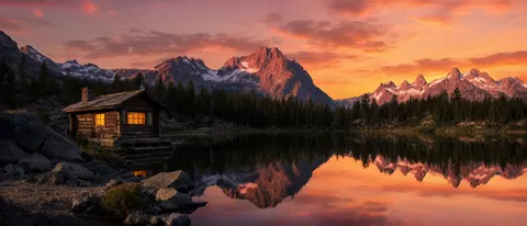 Alpine Clock: the last frame of shot 1, now the start frame of shot 2