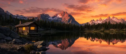 Alpine Clock: end frame of shot 1