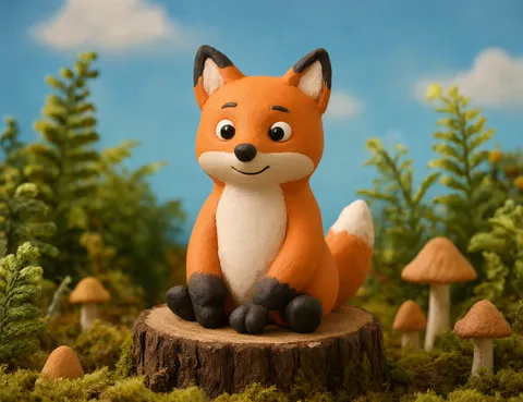 Clay Fox Nap shot 1: end frame