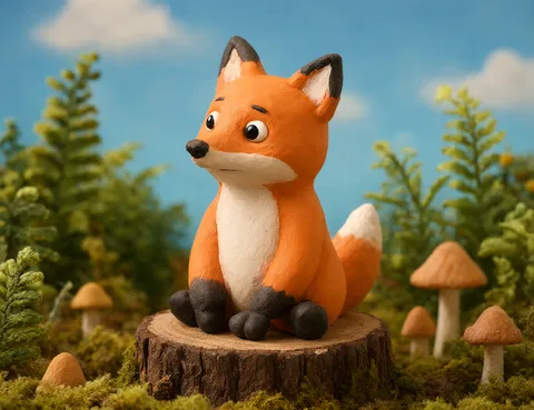 Clay Fox Nap shot 1: start frame