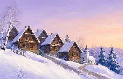 Painted Snowfall shot 1: start frame